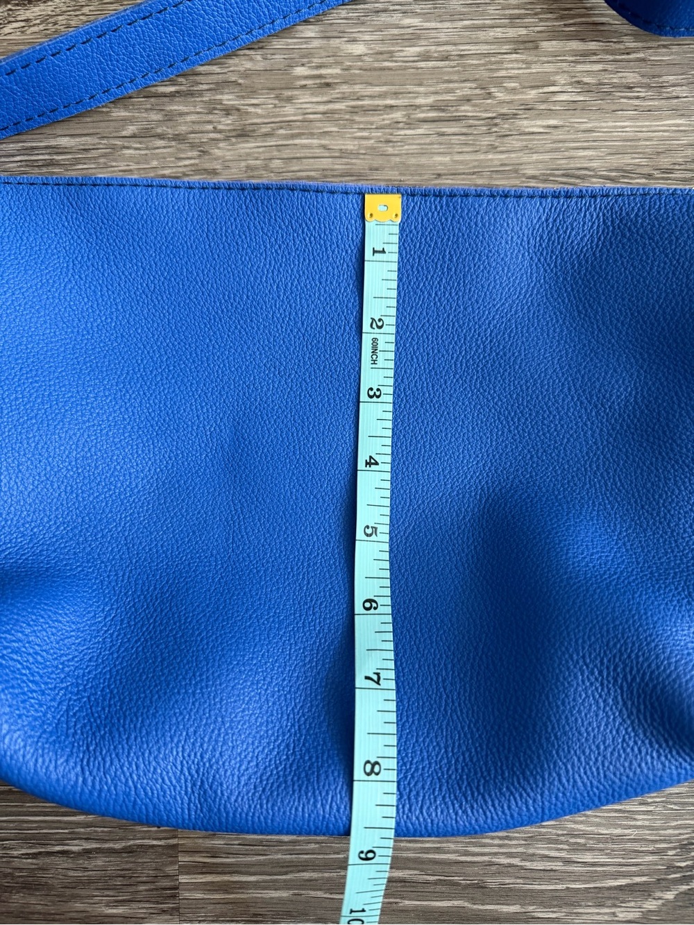 Portland Leather Goods Slouchy Shoulder Bag in Astro Blue / Small - Picture 3 of 7